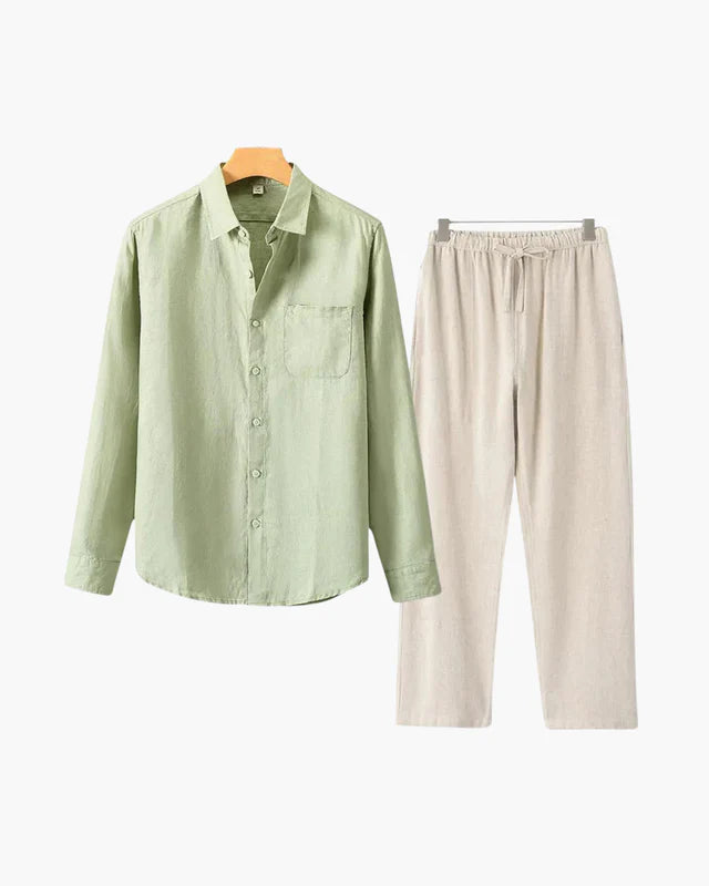 Old Money Linen Set (Longsleeve)