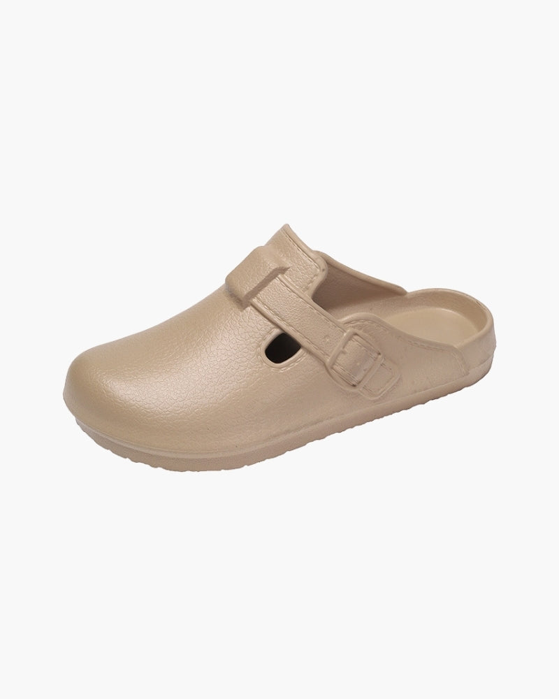 Classic Comfort Buckle Clogs