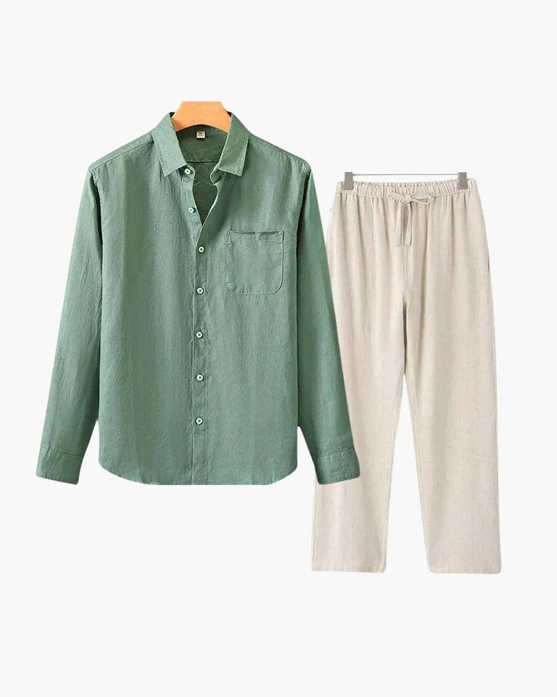 Old Money Linen Set (Longsleeve)