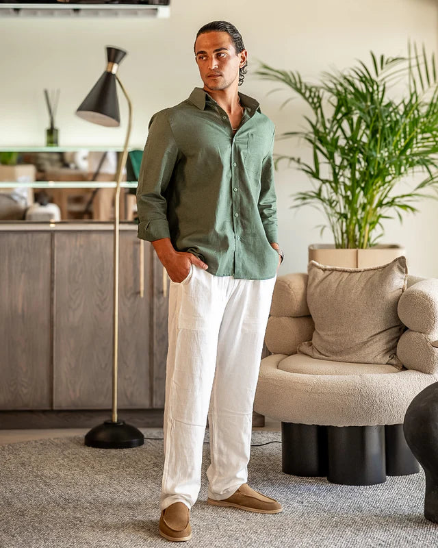 Old Money Linen Set (Longsleeve)
