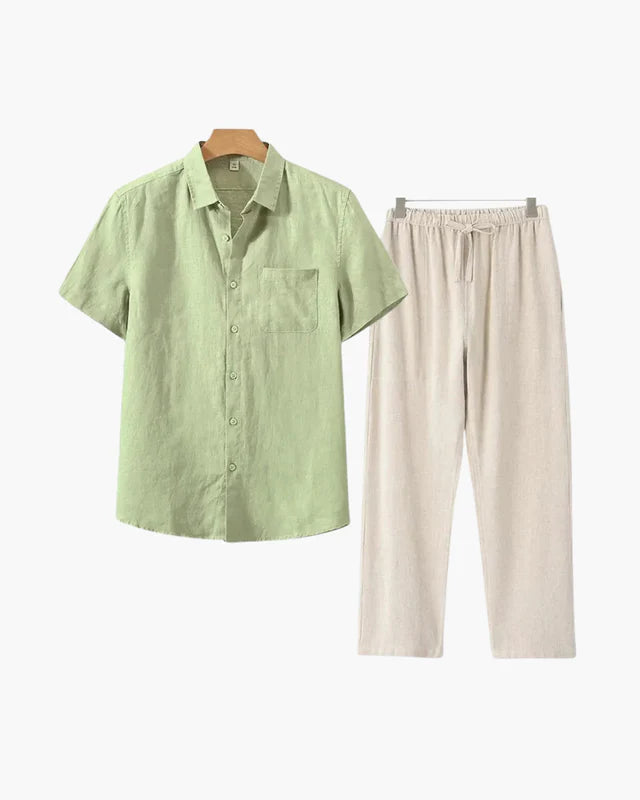Old Money Linen Set (Shortsleeve)