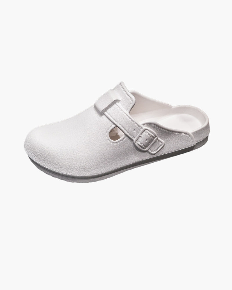 Classic Comfort Buckle Clogs