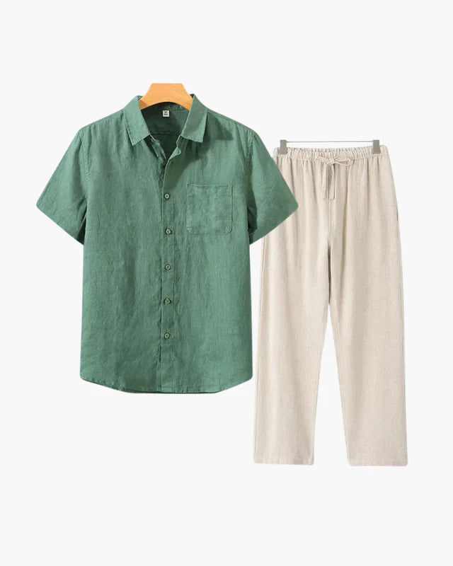 Old Money Linen Set (Shortsleeve)