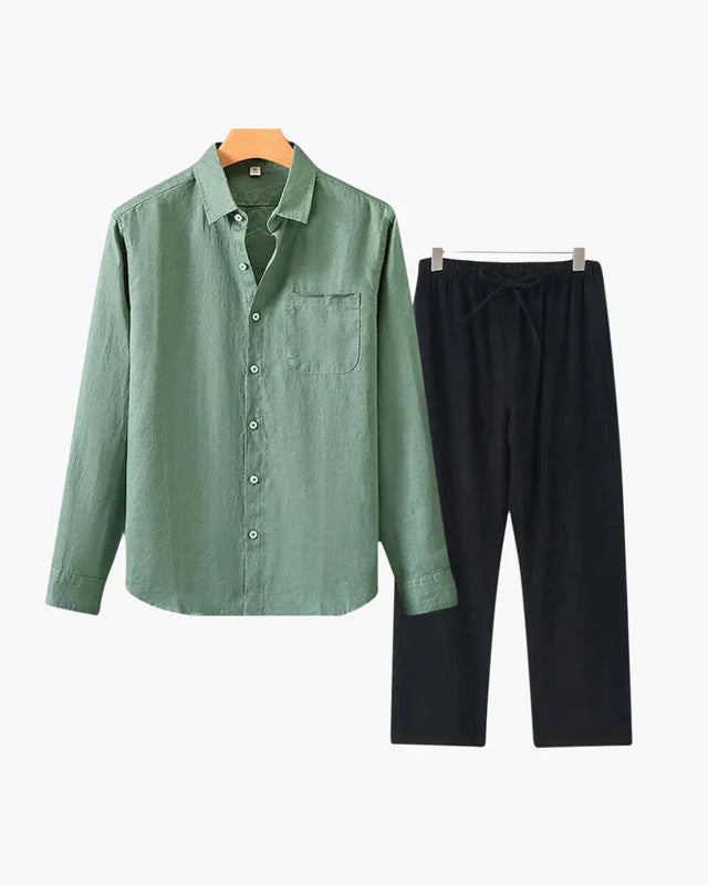Old Money Linen Set (Longsleeve)