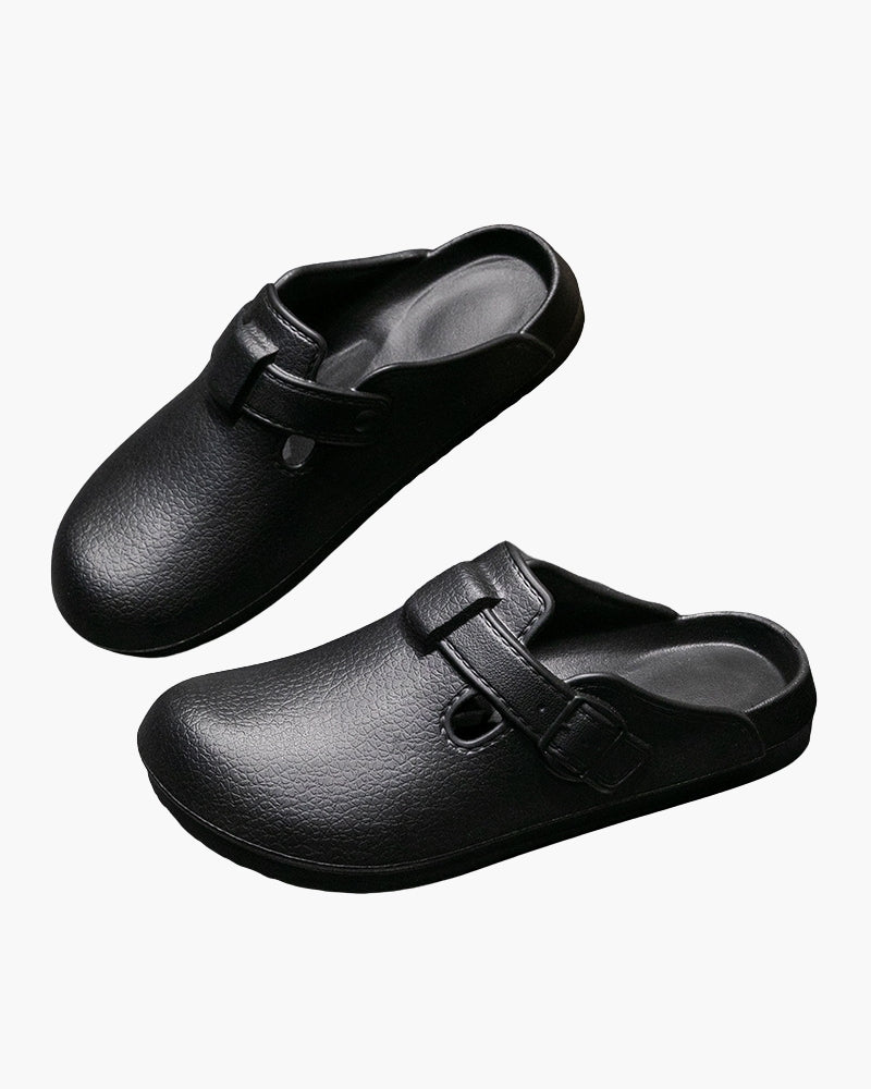 Classic Comfort Buckle Clogs