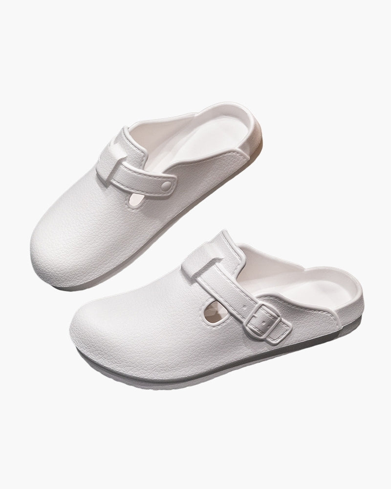 Classic Comfort Buckle Clogs