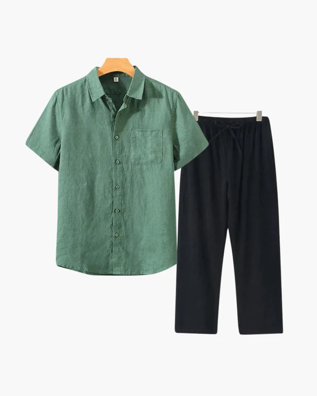 Old Money Linen Set (Shortsleeve)