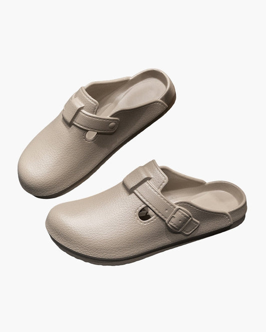 Classic Comfort Buckle Clogs